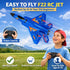 F-22 2.4GHz Lights/3 8-16 ANTSIR Remote Control Plane Raptor, Durable Foam Rc Airplane with Smart Gyro/LED Rechargeable