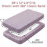 Pack 2 Pack Pro Goleem Muslin n Play Sheets for Girls, Soft Breathable Cotton Fitted Mini Crib Sheets, Baby Sheets
