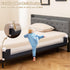 (71", BABY JOY Bed Rails for Toddlers, Extra Long, Swing Down Safety Bed Guard for Convertible Crib, Folding Baby