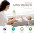 Waterproof Vegan Leather Contoured Baby Changing Pad | Wipe-Clean PU Leather Diaper Change Mat, Soft, Wipeable