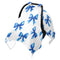 Mazeann Blue Ribbon Bow Car Seat Cover Baby Breathable Soft Infant Carseat Covers