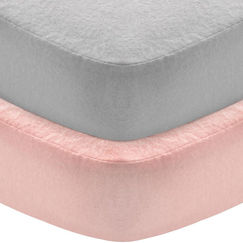 Flannel Crib Sheet 2 Pack, 100% Cotton Flannel, Heavenly Soft Fitted Sheet