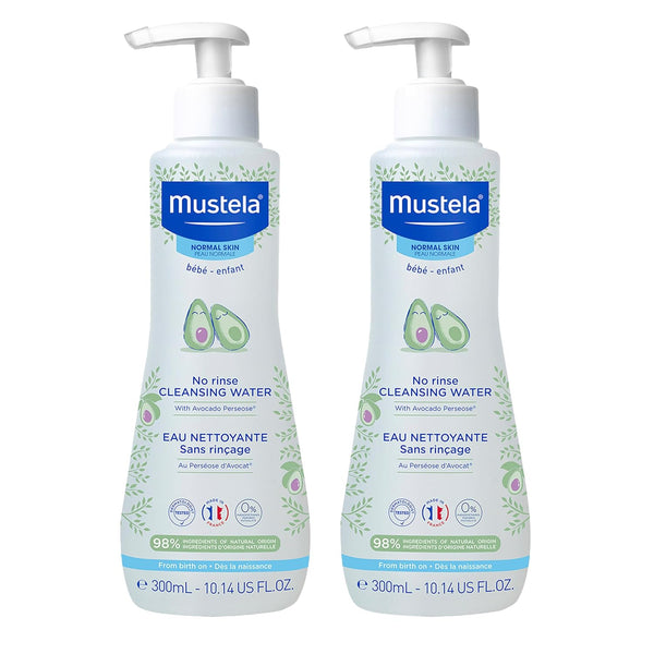 Mustela Baby Cleansing Water - No-Rinse Micellar Water - with Natural Avocado