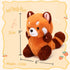 Cute Red Panda Plush Toy, 9" Stuffed Animal Gift for Girlfriend Kids Birthday
