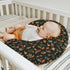 Vintage Mushroom Life Baby Nursing Pillow Covers for Boy Girl Retro Mushroom Leaves Floral Nursery Pillowcase