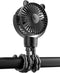 Rechargeable Baby Stroller Fan, Portable 2000 mAh Battery Operated, 3 Wind Speeds, 360-Degree Rotation, Ultra-Low Noise