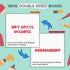 DIY Board Game Kit - Make Your Own Board Game Kit with Double-Sided Blank Game Board, Blank Box, Game Pieces