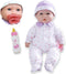 JC Toys - La Baby | Caucasian 16-inch Medium Soft Body Baby Doll, Washable with Removable Outfit and Pacifier