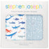 Shark Muslin Stroller Blanket by Stephen Joseph - Soft Baby Blanket