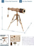 ROKR 3D -3X Puzzles for Adults Wooden Telescope Building Model Kit with Tripod for Adults Magnification Science Kit