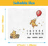 The Pooh Bear Baby Stuff, Honey Baby Monthly Milestone Blanket for Newborn Baby Boy & Girl Photo Taken - Baby Age Blanket with 2 Frame by PAMBO