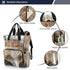 SUABO Backpack Baby Diaper Bag Watercolor Echidna Face Large Bag Waterproof Travel Diaper Bags for Moms and Dads