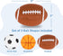 Set 3 3 ArtCreativity Sports Balls Water Splash Toys - of - Spongy Bath Toys for Kids - Different Athletic Ball Designs