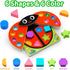 MOONTOY Toddler Wooden Counting Ladybug Montessori Toys, Birthday Gift Magnetic Fishing Game for Kids
