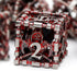 Hollow Grim Reaper Metal DND Dice Set,7-Piece Polyhedral RPG Dice, 3D Hollow