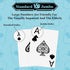 Metsyth 2 Pack Set Plastic Playing Cards Waterproof Cards Poker Card Playing Card Large Print for Adults Seniors, Deck
