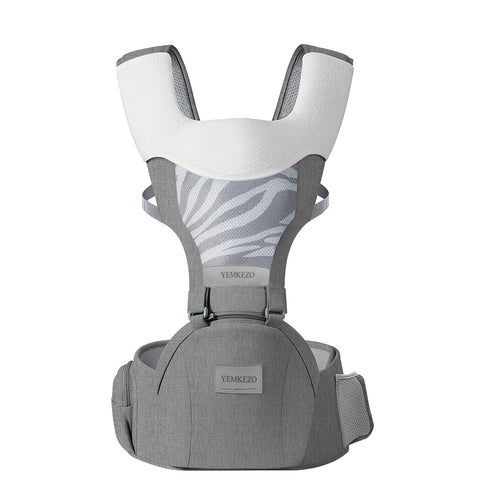 YEMKEZO 4-in-1 0-36 Baby Carrier Newborn to Toddler with Hip Seat, Multifunction Baby Hip, Ergonomic Infant Carrier