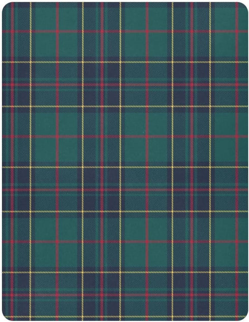 Cozy 28x52 inch Kigai Red Blue Green Plaid Crib Sheet for Boys and Girls Jersey Knit Fitted Baby Sheet for Standard
