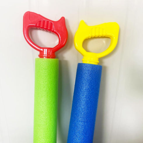 4-Pack Water Blaster Soaker Guns Set, 15'' Water Guns with Plastic Handle for Outdoor Summer Fun