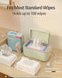3-Level Baby Wipe Warmer, Temperature Control, Quiet and Even Heating, Large Capacity for Diaper Changes Green