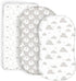 100% Organic Cotton Fitted Bassinet Sheets Perfectly Compatible with Halo, Snoo, Graco,