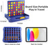 4 in a Row Connect Game - Travel Board Games for Kids Adults, 9 x 7.4 inches (Blue)