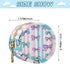 YETTASBIN Bow Portable Pacifier Holder Case with Metal Hook Buckle & Zipper for Diaper Bag and Stroller, Versatile