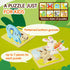 FunMission 8Pcs 3+ Puzzles, Animals Pegged Puzzles Toddler Toys, Brain Teaser Puzzles Montessori, Wooden Games