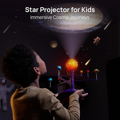 8 3 4 5+ Science Can Solar System for Kids, Talking Astronomy Solar System Model Kit, Planetarium Projector