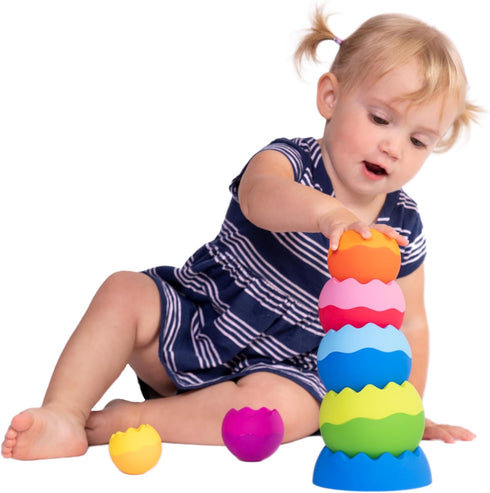 6 Fat Brain Toys Tobbles Neo, Creative Toddler Sensory and Learning Toys for Kids Months and Up, For Early Development
