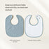6-Pack Konssy Muslin Baby Bibs for Boys & Girls, Soft Cotton Absorbent Bandana Drool Bibs for Drooling & Teething