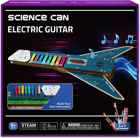 Science Can STEM Science Kit for Kids Age 8-12, DIY Electronics Guitar