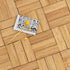 iLAND Varnished Dollhouse Flooring, 1:12 Scale Bamboo Floor Boards, Buy 2 at Half Cost! (48pcs Rectangular)