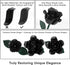 12 Set 528PCS JAKI Roses Bouquet Building with Heart-Shaped Gift Box Base, Gothic Matte Roses Artificial Flower