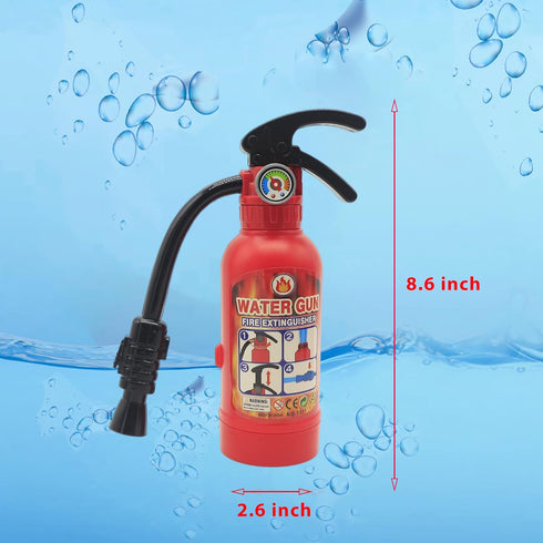 2 Pack Toy Fire Extinguisher Firefighter Role Play Toys for Kids, Small Water Gun Squirt Toys for Pool Beach Outdoor