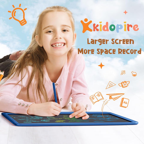 15-Inch 3-12+ Kidopire LCD Writing Tablet for Kids, Large Screen Drawing Writing Tablet Doodle Board, Toddler