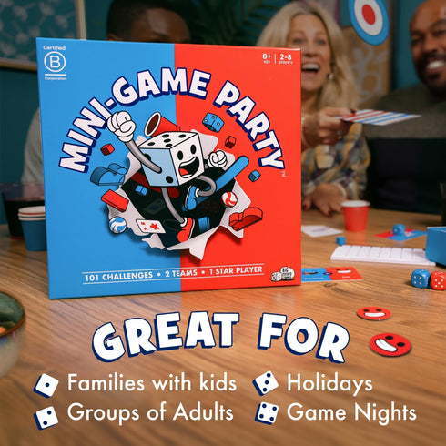 101 1 2-8 Big Potato Mini Game Party: Mini Games Star Player, Family Board Game for Players, Perfect for Family Game