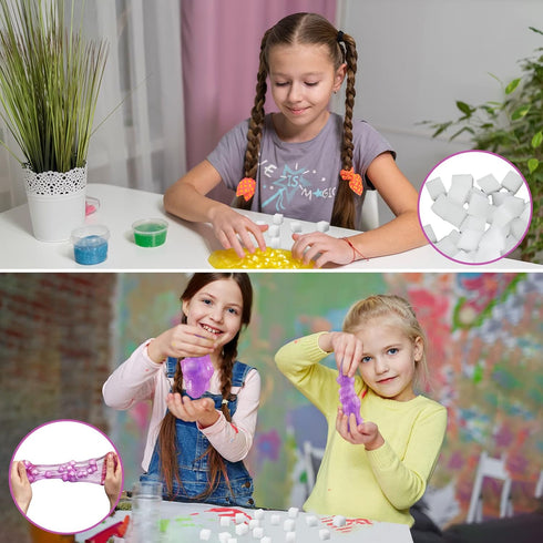 400 Pcs Jelly Cubes Charms Accessories for Boys and Girls, DIY Art Crafts