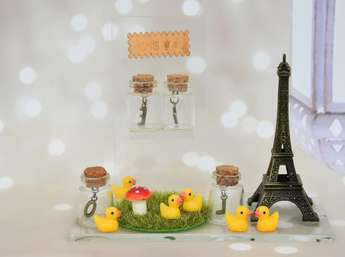 70 Pcs Mini Resin Ducks - Tiny Ducks Miniature Ornaments for Slime, Dollhouse, Garden Decoration (Mixed Duck)