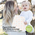 Set Organic Burp Cloth & Organic Bandana Bibs by KeaBabies - Soft Cotton Burp Cloth & Bib for Baby Boys & Girls