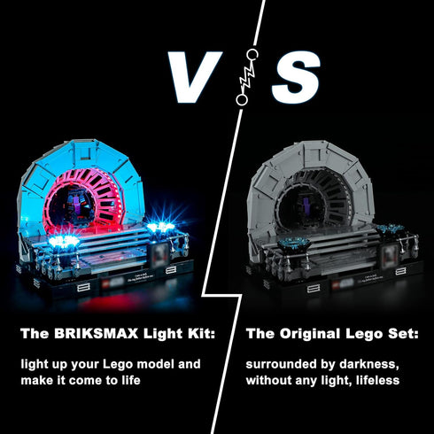 BRIKSMAX LED Lighting Kit for LEGO-75352 - Emperor's Throne Room Diorama Compatible with Star Wars