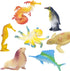 Ocean Sea Animals Figures Set, 60 Pack Mini Plastic Deep Underwater Life Creatures, STEM Educational Bath Toys