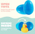 12 JOYIN Pcs Filled Easter Eggs with Rubber Duck, Eggs Hunt, Basket Stuffers Filler for Kids Party Favor, Classroom