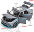 Compatible for 1/32 Lambo Urus Model Car Diecast Collectible Pull Back Toy Car with Light and Sound Toy Vehicle for 3+ Year Old Kids Boys Gift Gray