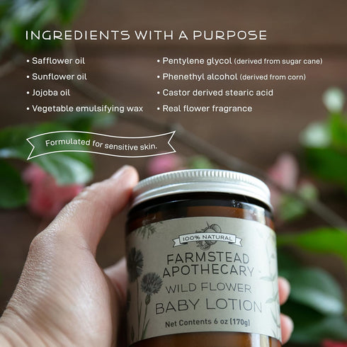 Farmstead Apothecary Baby Lotion, 6 oz