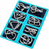 GEKELI Set 24 Metal Wire Puzzle of with Pouch,Brain Teaser IQ Test Disentanglemen Iron Link Unlock Interlock Game