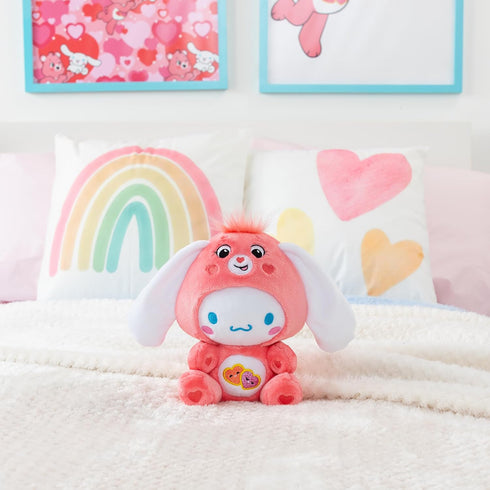 Cinnamoroll Dressed As Love-a-Lot Bear, 8" Fun-Size Plush, Soft Huggable Bestie for Girls and Boys, Ages 4+