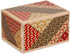 Bits and Pieces Detailed Mosaic Secret Puzzle Box, 7 Step Solution Wooden Money Box Brainteaser Game