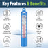 Swimming 230 mm Swimming Pool Thermometer - Scoop Sampling Water Temperature Thermometer for Bath Pool Ice Bath - Easy