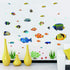Fish Wall Stickers Under The Sea - Decorative Wall Decals for Kids Nursery Bedroom Living Room